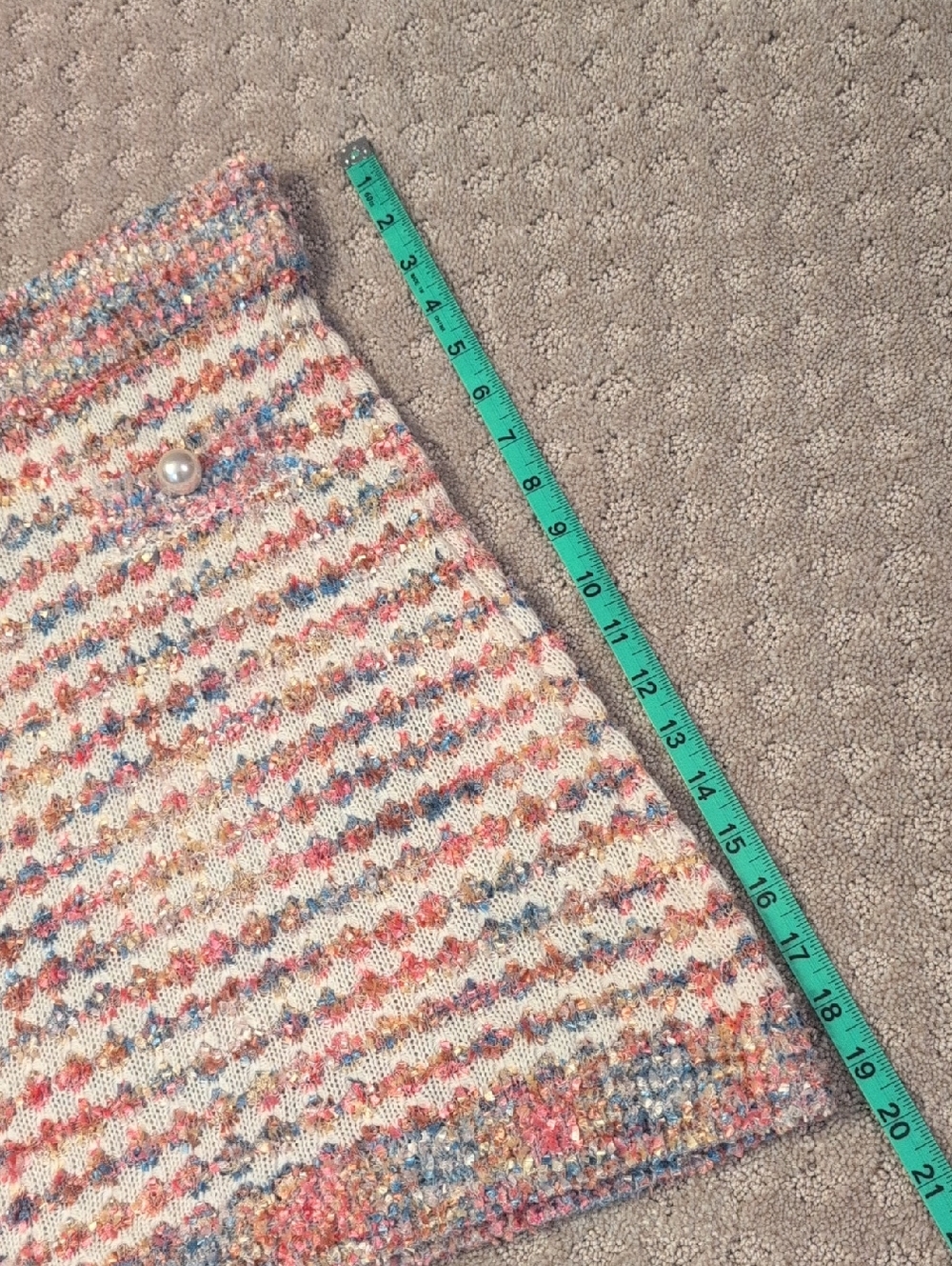 Urban Revivo Two Piece Tweed Set With Pearl Buttons - Picture 8 of 10